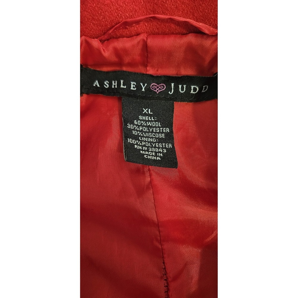 Ashley Judd Red Pea Coat - Picture 5 of 9